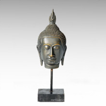 Buddha Bronze Sculpture Gautam/Sakyamuni Head Deco Brass Statue Tpwy-026